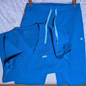 FIGS Blue Scrub Set - XS/XSP